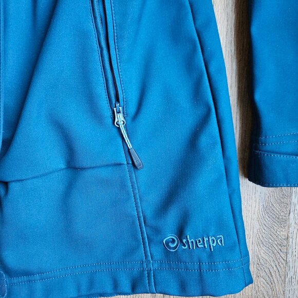 Sherpa Outdoor Switzerland blue women's fleece lined rain jacket size small - Picture 6 of 12